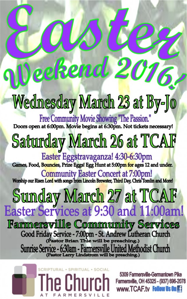 Easter Events 2016